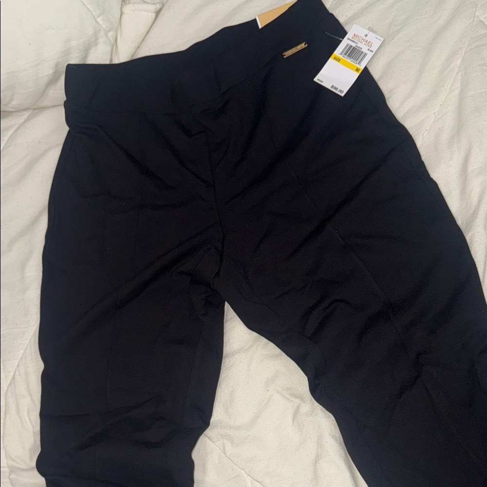 MICHAEL Michael Kors Black High-Waist Ponte Pants